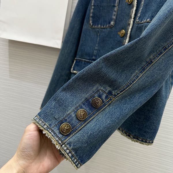 確保済みサンローラン 偽物 クラシック デニムジャケット Sam46444